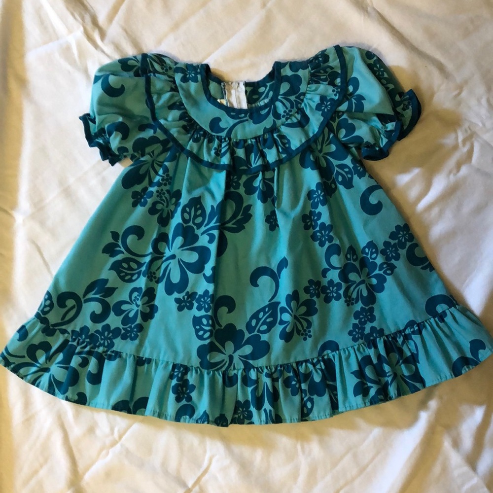 Hawaiian Print Toddler Dress